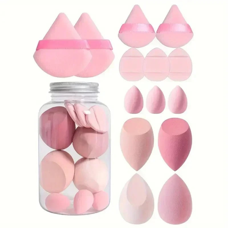 Flawless Blend: 14-Piece Makeup Sponge Set