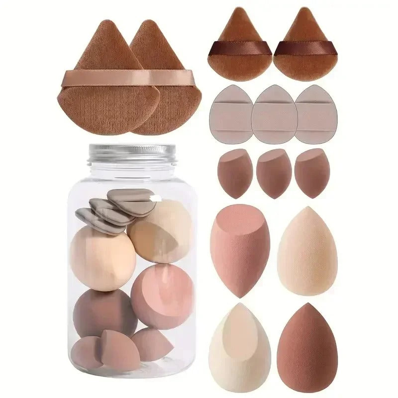 Flawless Blend: 14-Piece Makeup Sponge Set